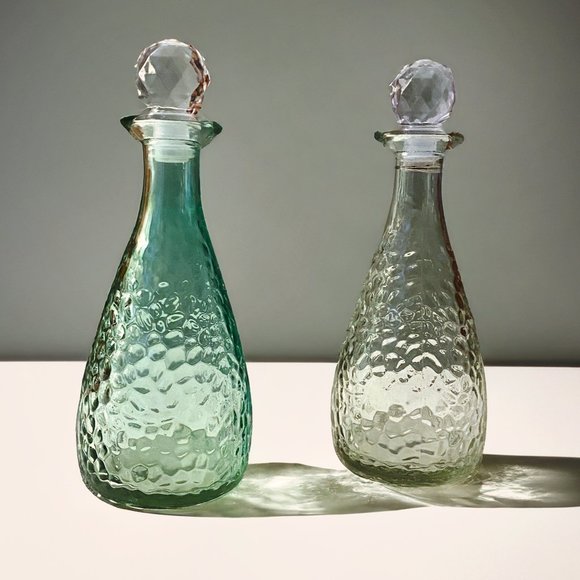 Other - Mermaid under the sea inspired glass bottles with decorative stopper top